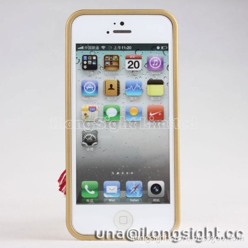 Musubi Kyoto Flower Tassels yellow Cloth Coated 2 in 1 Hard case for iphone 5/5S